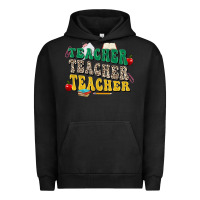 Pigment Black teacher teacher teacher Urban Hoodie - Zillion Design Studio
