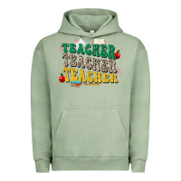 Pigment Oil Green teacher teacher teacher Urban Hoodie - Zillion Design Studio