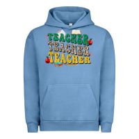 Pigment Pebble Blue teacher teacher teacher Urban Hoodie - Zillion Design Studio