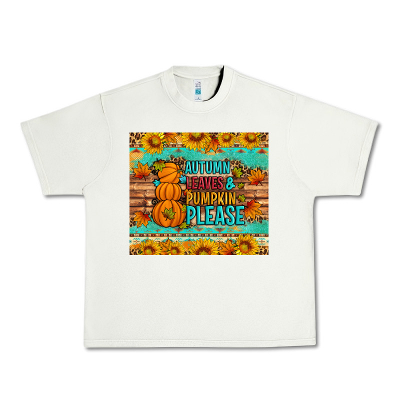 Autumn Leaves And Pumpkin Please Urban Heavy Tee by Artiststas | Teevron