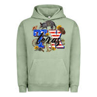 Pigment Oil Green texas tx Urban Hoodie - Zillion Design Studio