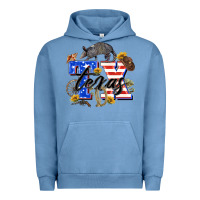 Pigment Pebble Blue texas tx Urban Hoodie - Zillion Design Studio