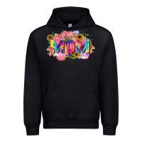 Black tie dye mom Urban Hoodie - Zillion Design Studio