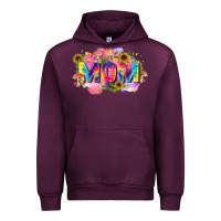 Mauve Wine tie dye mom Urban Hoodie - Zillion Design Studio