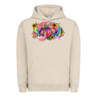 Pigment French Oak tie dye mom Urban Hoodie - Zillion Design Studio