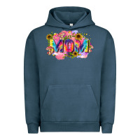 Pigment Midnight Navy tie dye mom Urban Hoodie - Zillion Design Studio