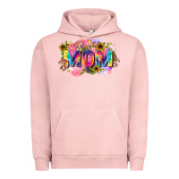 Pigment Salmon tie dye mom Urban Hoodie - Zillion Design Studio