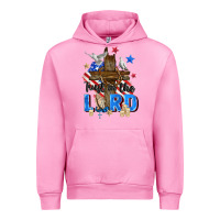 Fuchsia Pink trust in the lord Urban Hoodie - Zillion Design Studio