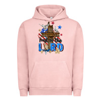 Pigment Salmon trust in the lord Urban Hoodie - Zillion Design Studio