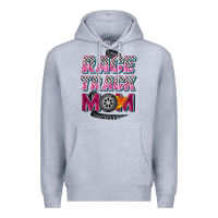 Heather Grey race track mom Premium Hoodie - Zillion Design Studio