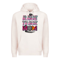Pale Pink race track mom Premium Hoodie - Zillion Design Studio