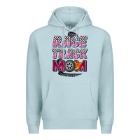 Blue Mist race track mom Premium Hoodie - Zillion Design Studio