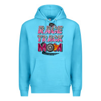 Ocean Blue race track mom Premium Hoodie - Zillion Design Studio