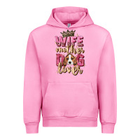 Fuchsia Pink wife mother dog lover Urban Hoodie - Zillion Design Studio