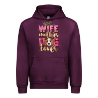 Mauve Wine wife mother dog lover Urban Hoodie - Zillion Design Studio
