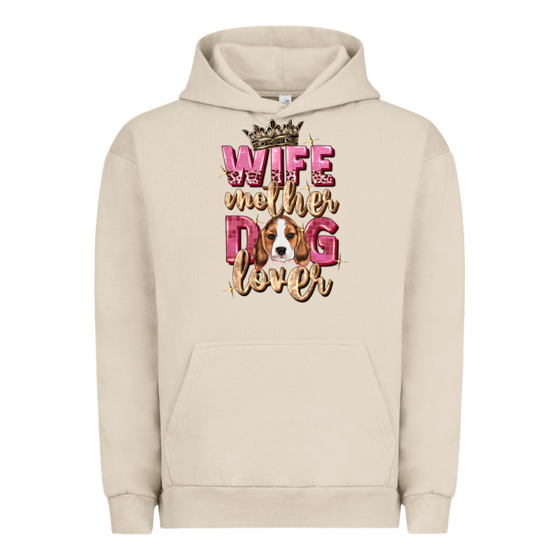 Wife Mother Dog Lover Urban Hoodie by Zillion Design Studio | Teevron
