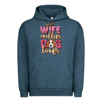 Pigment Midnight Navy wife mother dog lover Urban Hoodie - Zillion Design Studio