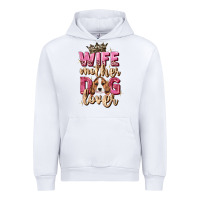 White wife mother dog lover Urban Hoodie - Zillion Design Studio