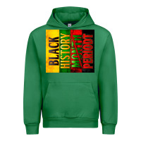 Emerald Black History Month periodt Urban Hoodie - Zillion Design Studio