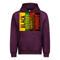 Mauve Wine Black History Month periodt Urban Hoodie - Zillion Design Studio