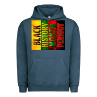 Pigment Midnight Navy Black History Month periodt Urban Hoodie - Zillion Design Studio