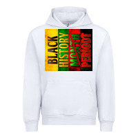 White Black History Month periodt Urban Hoodie - Zillion Design Studio