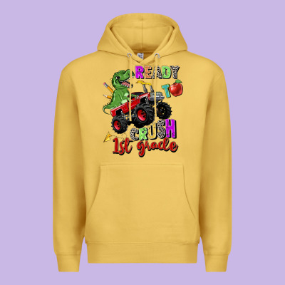 Ready To Crush 1st Grade Premium Hoodie Designed By Zillion Design Studio