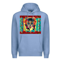 Colony Blue sugar skull tumbler 3 Premium Hoodie - CTS Tumbler Store