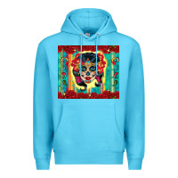 Ocean Blue sugar skull tumbler 3 Premium Hoodie - CTS Tumbler Store