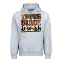 Heather Grey Young black free-ish Urban Hoodie - Zillion Design Studio