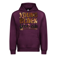 Mauve Wine Young black free-ish Urban Hoodie - Zillion Design Studio