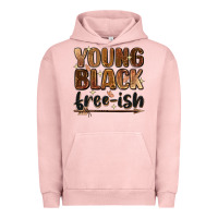 Pigment Salmon Young black free-ish Urban Hoodie - Zillion Design Studio
