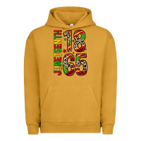 Pigment Peanut Butter 1865 Juneteenth Urban Hoodie - Zillion Design Studio