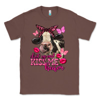 Chestnut Valentine's Day Shut Up And Kiss Me Heifer Holstein Cow Classic Tee - FaDigitalArtStudio