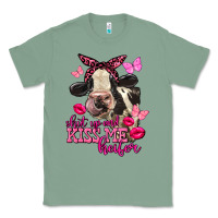 Sage Valentine's Day Shut Up And Kiss Me Heifer Holstein Cow Classic Tee - FaDigitalArtStudio