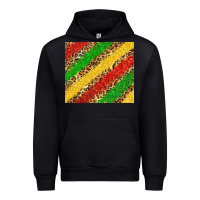 Black African colors leopard Urban Hoodie - Zillion Design Studio
