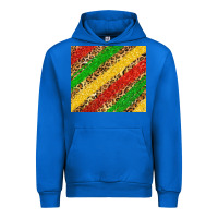 Cobalt African colors leopard Urban Hoodie - Zillion Design Studio