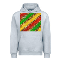 Heather Grey African colors leopard Urban Hoodie - Zillion Design Studio