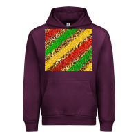 Mauve Wine African colors leopard Urban Hoodie - Zillion Design Studio