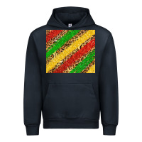 Navy African colors leopard Urban Hoodie - Zillion Design Studio