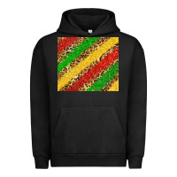 Pigment Black African colors leopard Urban Hoodie - Zillion Design Studio