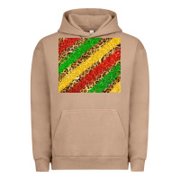 Pigment Burro African colors leopard Urban Hoodie - Zillion Design Studio