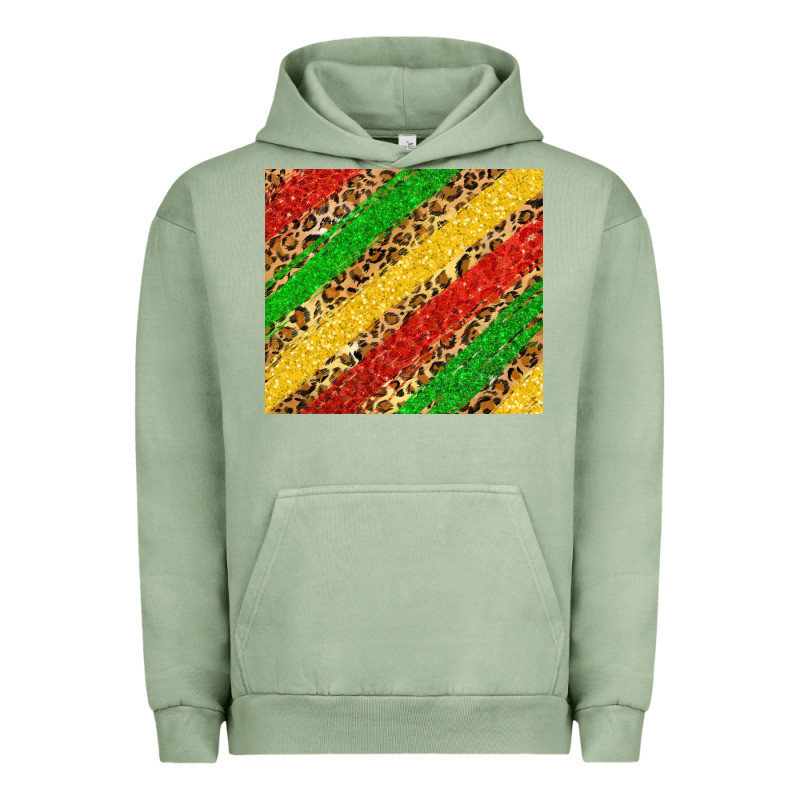 African Colors Leopard Urban Hoodie by Zillion Design Studio | Teevron