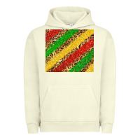 Pigment Pistachio African colors leopard Urban Hoodie - Zillion Design Studio