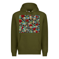 Army Green sugar skulls roses tumbler 3 Premium Hoodie - CTS Tumbler Store