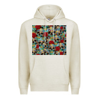 Oatmeal Heather sugar skulls roses tumbler 3 Premium Hoodie - CTS Tumbler Store