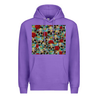 Purple sugar skulls roses tumbler 3 Premium Hoodie - CTS Tumbler Store