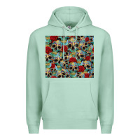 Seafoam sugar skulls roses tumbler 3 Premium Hoodie - CTS Tumbler Store