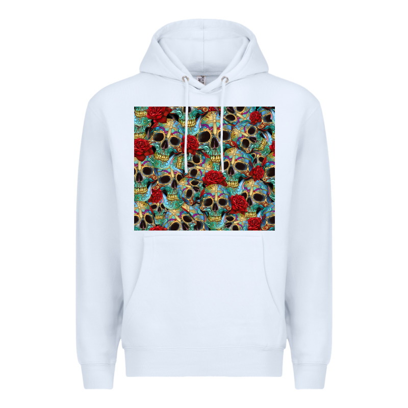 Sugar Skulls Roses Tumbler 3 Premium Hoodie by CTS Tumbler Store | Teevron