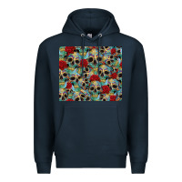 Navy sugar skulls roses tumbler 3 Premium Hoodie - CTS Tumbler Store